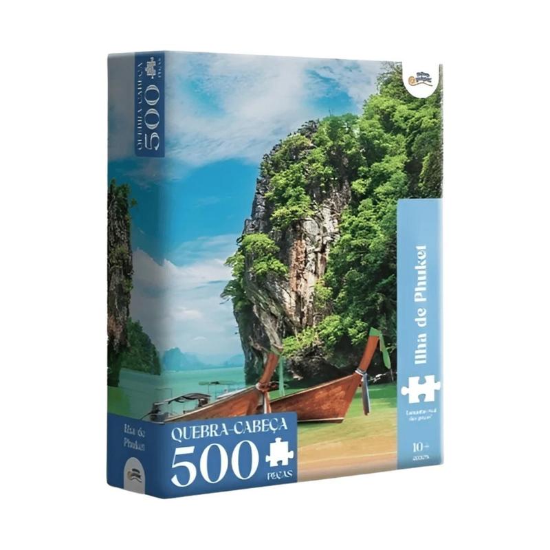 Quebra Cabeça Ilha de Phuket 500 Peças Hasbro 8081 - Toyster